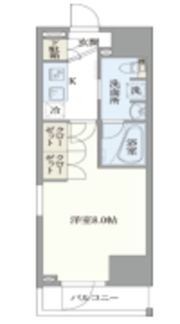アジールコート汐浜キャナルの間取り画像