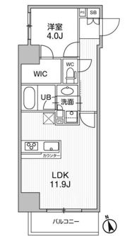 シーズンフラッツ浅草言問通りの間取り画像