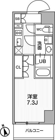 シーズンフラッツ浅草言問通りの間取り画像