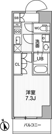 シーズンフラッツ浅草言問通りの間取り画像