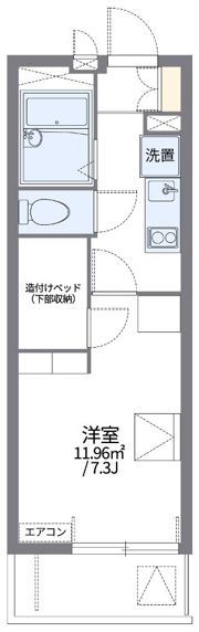 レオパレスB ＆ Rの間取り画像