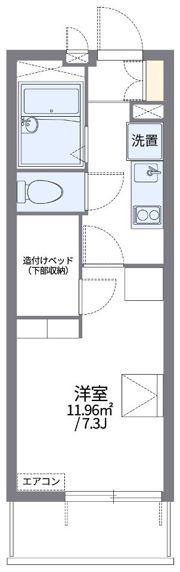 レオパレスB ＆ Rの間取り画像