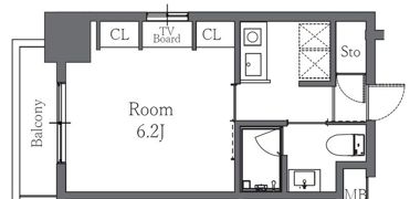 Totsu Residence Shibaの間取り画像