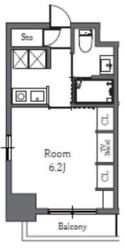 Totsu Residence Shibaの間取り画像