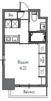 Totsu Residence Shibaの間取り画像