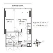 ウエリスアーバン品川タワーの間取り画像