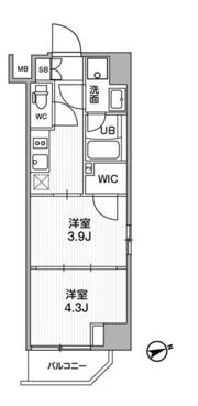 SYFORME浅草Ⅱの間取り画像