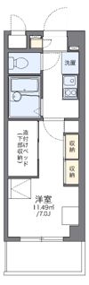 レオパレスユリパレス柏木の間取り画像