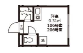 カーサミモザの間取り画像