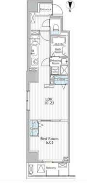 スカイ ラ トゥール蔵前の間取り画像