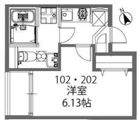 モダンアパートメント高田馬場の間取り画像