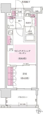 ディームス木場の間取り画像