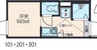 QUQURI北新宿の間取り画像