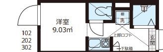 QUQURI北新宿の間取り画像