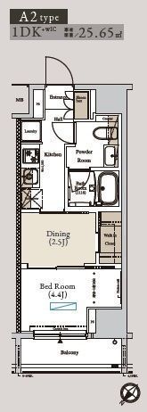 アーバンコア月島の間取り画像