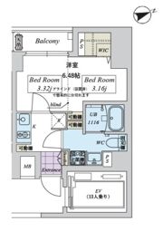 CREAL日本橋浜町の間取り画像