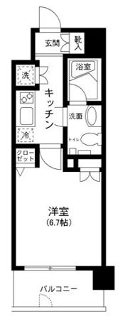 プライムアーバン田町の間取り画像