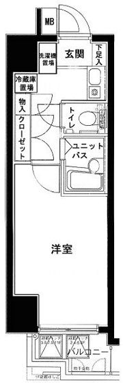 メインステージ西麻布の間取り画像