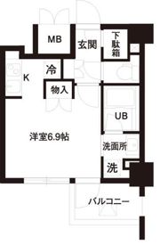 レジディア白金高輪の間取り画像