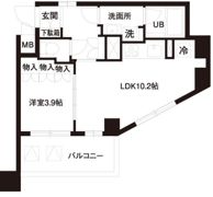 レジディア白金高輪の間取り画像