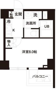 レジディア白金高輪の間取り画像