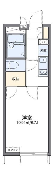 レオパレスホーリーの間取り画像