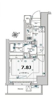 メイクスデザイン門前仲町GARDENの間取り画像
