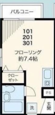 TCRE早稲田の間取り画像