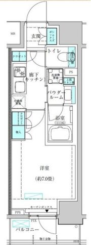 ヴィークブライト蔵前の間取り画像