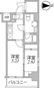 SYFORME住吉の間取り画像