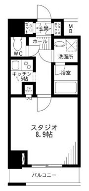 レジディア九段下の間取り画像