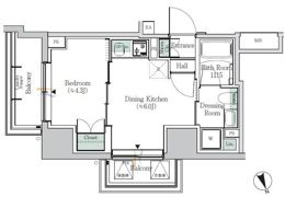 ONE ROOF RESIDENCE ASAKUSABASHIの間取り画像