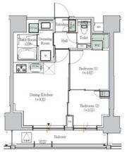 ONE ROOF RESIDENCE ASAKUSABASHIの間取り画像