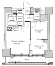 ONE ROOF RESIDENCE ASAKUSABASHIの間取り画像