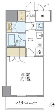 KDXレジデンス日本橋箱崎の間取り画像