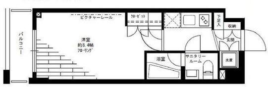 ステージファースト両国アジールコートの間取り画像