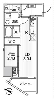 シーズンフラッツ押上の間取り画像