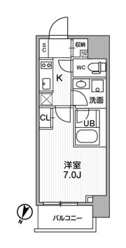 シーズンフラッツ押上の間取り画像