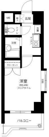 メインステージ早稲田の間取り画像