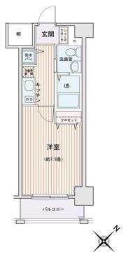 HF門前仲町レジデンスの間取り画像