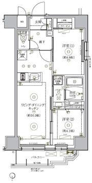 RELUXIA新御徒町の間取り画像
