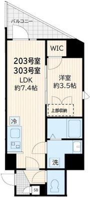 アルカンシエル新宿大京町の間取り画像