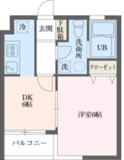 ウィンベルデュエット恵比寿4の間取り画像