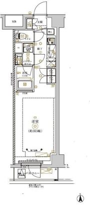 RELUXIA CITY 北新宿の間取り画像