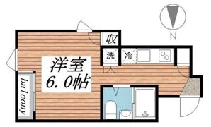 リバーサイド八丁堀の間取り画像