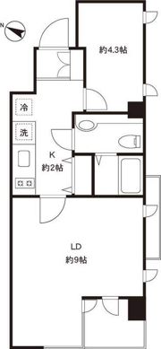 アビターレ霞町の間取り画像