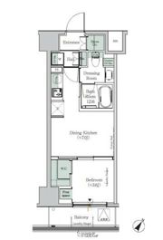 ONE ROOF RESIDENCE KIBA EASTの間取り画像