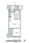 ONE ROOF RESIDENCE KIBA EASTの間取り画像