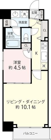 ミェーレ日本橋の間取り画像