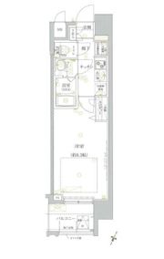 クレイシア芝浦の間取り画像